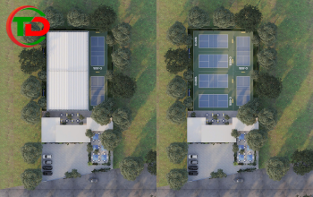 5 bản vẽ thiết kế sân tennis và quy chuẩn khi thiết kế sân mà bạn nên biết